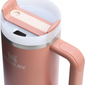 Stanley Quencher H2.0 Tumbler with Handle and Straw 30 oz | Flowstate 3-Position Lid | Cup Holder Compatible for Travel | Insulated Stainless Steel Cup | BPA-Free | Cherry Blossom