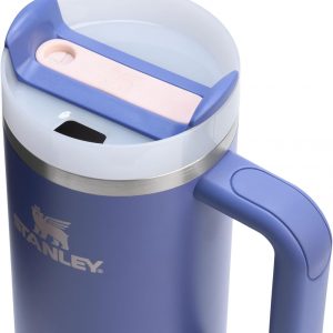 Stanley Quencher H2.0 Tumbler with Handle and Straw 30 oz | Flowstate 3-Position Lid | Cup Holder Compatible for Travel | Insulated Stainless Steel Cup | BPA-Free | Cherry Blossom