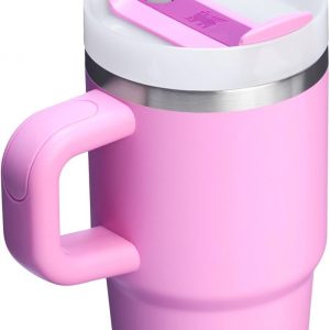 Stanley Quencher H2.0 Tumbler with Handle and Straw 30 oz | Flowstate 3-Position Lid | Cup Holder Compatible for Travel | Insulated Stainless Steel Cup | BPA-Free | Cherry Blossom