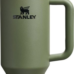 Stanley Quencher H2.0 Tumbler with Handle and Straw 30 oz | Flowstate 3-Position Lid | Cup Holder Compatible for Travel | Insulated Stainless Steel Cup | BPA-Free | Cherry Blossom