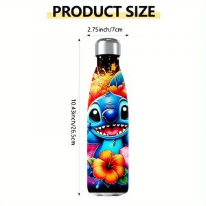 Voyage Isolé Floral Personnalisable 18oz avec Nom - Acier Inoxydable à Double Paroi, Poignée Antidérapante, Design Vibrant Imprimé UV pour Camping, Vacances, Aventures en Plein Air & Maison, Tasse de Voyage Personnalisée, Cadeau de Fête, Art de