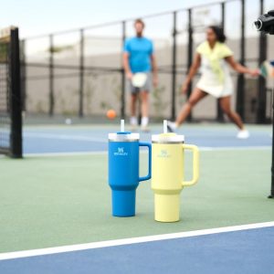 Stanley Quencher H2.0 Tumbler with Handle and Straw 30 oz | Flowstate 3-Position Lid | Cup Holder Compatible for Travel | Insulated Stainless Steel Cup | BPA-Free | Cherry Blossom