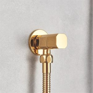 Pulvérisateur de bidet à main pour toilette, pulvérisateur de bidet en laiton massif doré, eau froide simple, douche de bidet de salle de bain, pulvérisateurs de couches en tissu pour bébé,A