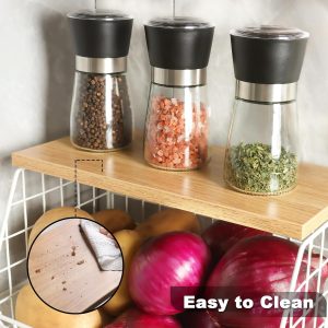 Mefirt Corbeille a Fruit Blanc, Rangement Legumes Cuisine, Kitchen Organizer peut Comme Rangement Fruits et Légumes, Support a Mural et Paniers de Basket Empilables pour Vegetable, Collations