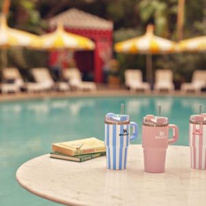 Stanley Quencher H2.0 Tumbler with Handle and Straw 30 oz | Flowstate 3-Position Lid | Cup Holder Compatible for Travel | Insulated Stainless Steel Cup | BPA-Free | Cherry Blossom