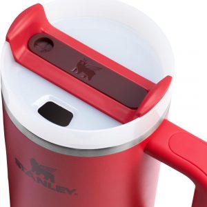 Stanley Quencher H2.0 Tumbler with Handle and Straw 30 oz | Flowstate 3-Position Lid | Cup Holder Compatible for Travel | Insulated Stainless Steel Cup | BPA-Free | Cherry Blossom