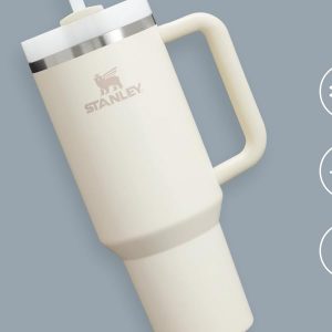 Stanley Quencher H2.0 Tumbler with Handle and Straw 30 oz | Flowstate 3-Position Lid | Cup Holder Compatible for Travel | Insulated Stainless Steel Cup | BPA-Free | Cherry Blossom