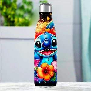 Voyage Isolé Floral Personnalisable 18oz avec Nom - Acier Inoxydable à Double Paroi, Poignée Antidérapante, Design Vibrant Imprimé UV pour Camping, Vacances, Aventures en Plein Air & Maison, Tasse de Voyage Personnalisée, Cadeau de Fête, Art de