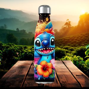 Voyage Isolé Floral Personnalisable 18oz avec Nom - Acier Inoxydable à Double Paroi, Poignée Antidérapante, Design Vibrant Imprimé UV pour Camping, Vacances, Aventures en Plein Air & Maison, Tasse de Voyage Personnalisée, Cadeau de Fête, Art de