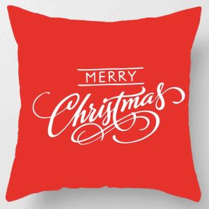 Ensemble de coussins de Noël 45 * 45 cm taie d&apos;oreiller ornements de Noël adaptés à la maison Navidad Noel cadeaux de Noël ornements de Noël