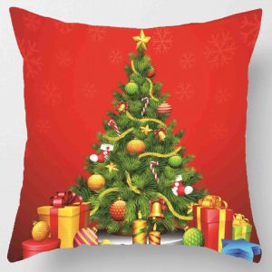 Ensemble de coussins de Noël 45 * 45 cm taie d&apos;oreiller ornements de Noël adaptés à la maison Navidad Noel cadeaux de Noël ornements de Noël
