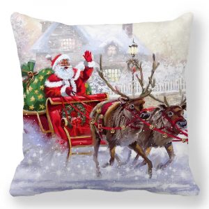 Taie d&apos;oreiller de noël pour nouvel an 2025, 30x50cm,40x40cm,45x45cm, housse de coussin, décoration de noël pour la maison