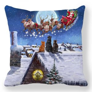 Taie d&apos;oreiller de noël pour nouvel an 2025, 30x50cm,40x40cm,45x45cm, housse de coussin, décoration de noël pour la maison