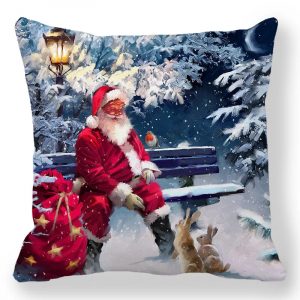 Taie d&apos;oreiller de noël pour nouvel an 2025, 30x50cm,40x40cm,45x45cm, housse de coussin, décoration de noël pour la maison