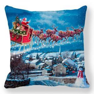 Taie d&apos;oreiller de noël pour nouvel an 2025, 30x50cm,40x40cm,45x45cm, housse de coussin, décoration de noël pour la maison