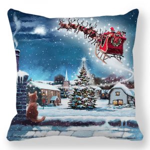 Taie d&apos;oreiller de noël pour nouvel an 2025, 30x50cm,40x40cm,45x45cm, housse de coussin, décoration de noël pour la maison
