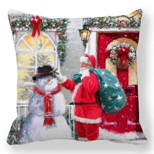 Taie d&apos;oreiller de noël pour nouvel an 2025, 30x50cm,40x40cm,45x45cm, housse de coussin, décoration de noël pour la maison
