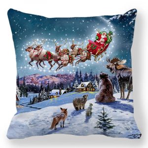 Taie d&apos;oreiller de noël pour nouvel an 2025, 30x50cm,40x40cm,45x45cm, housse de coussin, décoration de noël pour la maison