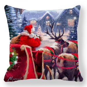 Taie d&apos;oreiller de noël pour nouvel an 2025, 30x50cm,40x40cm,45x45cm, housse de coussin, décoration de noël pour la maison