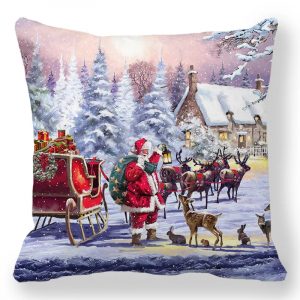 Taie d&apos;oreiller de noël pour nouvel an 2025, 30x50cm,40x40cm,45x45cm, housse de coussin, décoration de noël pour la maison