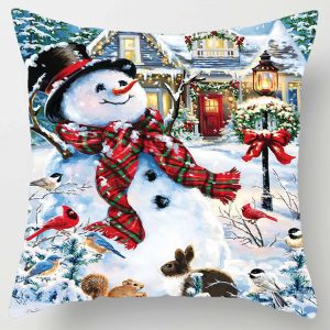 Taie d&apos;oreiller de noël pour nouvel an 2025, 30x50cm,40x40cm,45x45cm, housse de coussin, décoration de noël pour la maison