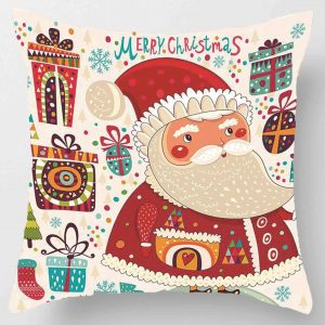Taie d&apos;oreiller de noël pour nouvel an 2025, 30x50cm,40x40cm,45x45cm, housse de coussin, décoration de noël pour la maison