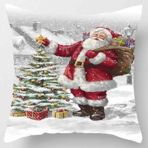 Taie d&apos;oreiller de noël pour nouvel an 2025, 30x50cm,40x40cm,45x45cm, housse de coussin, décoration de noël pour la maison