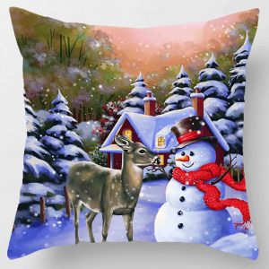 Taie d&apos;oreiller de noël pour nouvel an 2025, 30x50cm,40x40cm,45x45cm, housse de coussin, décoration de noël pour la maison