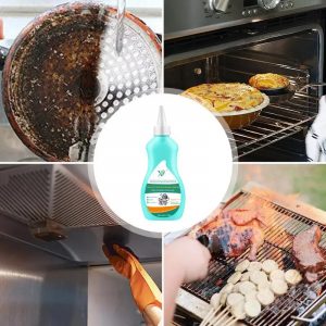 Nettoyant pour casseroles et poêles en acier inoxydable, nettoyant pour livres de cuisine, gel astronomique noir pour enlever les écailles noires de l&apos;huile SAF, 150ml
