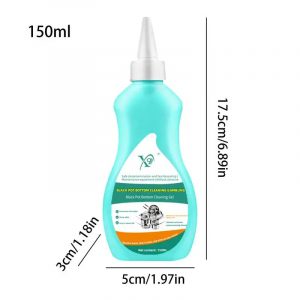 Nettoyant pour casseroles et poêles en acier inoxydable, nettoyant pour livres de cuisine, gel astronomique noir pour enlever les écailles noires de l&apos;huile SAF, 150ml