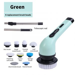 Brosse de nettoyage électrique 9 en 1, épurateur de nettoyage à rotation électrique, outils de nettoyage électriques, Gadgets de nettoyage pour salon, cuisine et salle de bains