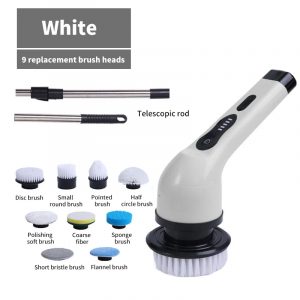 Brosse de nettoyage électrique 9 en 1, épurateur de nettoyage à rotation électrique, outils de nettoyage électriques, Gadgets de nettoyage pour salon, cuisine et salle de bains