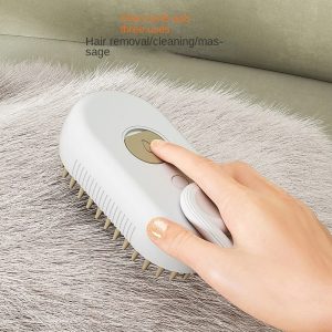 Brosse à vapeur pour chat, brosse vapeur pour chien 3 en 1, brosse électrique pour cheveux de chat, pour Massage, peigne de toilettage pour animaux de compagnie, peignes d&apos;épilation