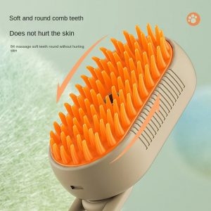 Brosse à vapeur pour chat, brosse vapeur pour chien 3 en 1, brosse électrique pour cheveux de chat, pour Massage, peigne de toilettage pour animaux de compagnie, peignes d&apos;épilation