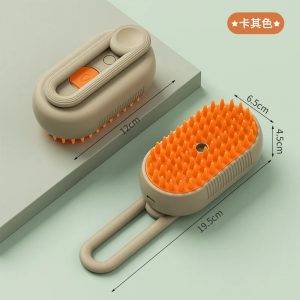 Brosse à vapeur pour chat, brosse vapeur pour chien 3 en 1, brosse électrique pour cheveux de chat, pour Massage, peigne de toilettage pour animaux de compagnie, peignes d&apos;épilation