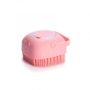 Brosse de bain en silicone souple pour animaux de compagnie, masseur, gel douche, outils de nettoyage, peigne, chien, chat, livres, fournitures de toilettage