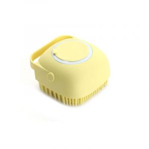 Brosse de bain en silicone souple pour animaux de compagnie, masseur, gel douche, outils de nettoyage, peigne, chien, chat, livres, fournitures de toilettage