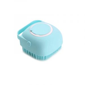 Brosse de bain en silicone souple pour animaux de compagnie, masseur, gel douche, outils de nettoyage, peigne, chien, chat, livres, fournitures de toilettage