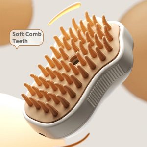 Brosse à vapeur 3 en 1 pour chien et chat, brosse à vapeur électrique pour chat, peigne de Massage, outil de toilettage pour animaux de compagnie, fournitures pour cheveux amples