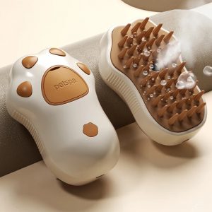 Brosse à vapeur 3 en 1 pour chien et chat, brosse à vapeur électrique pour chat, peigne de Massage, outil de toilettage pour animaux de compagnie, fournitures pour cheveux amples