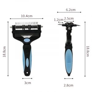 Brosse de démêlage 3 en 1 pour animaux de compagnie, épilateur de poils de chien, coupe-noeud en fourrure pour chiot et chat, peigne, fournitures de toilettage pour chiens