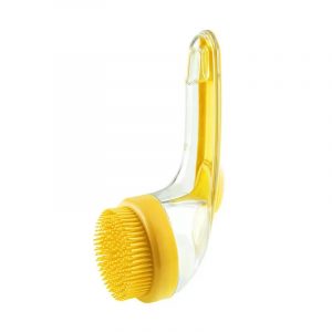 Brosse de bain pour animaux de compagnie, en Silicone souple, à Long manche avec distributeur de shampoing, Massage doux pour le toilettage et le nettoyage de la fourrure et des cheveux, 1 pièce