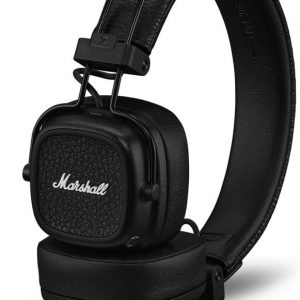 Marshall Casque Bluetooth supra-auriculaire Major IV, écouteurs sans fil, pliables, autonomie sans fil de plus de 80 heures, noir