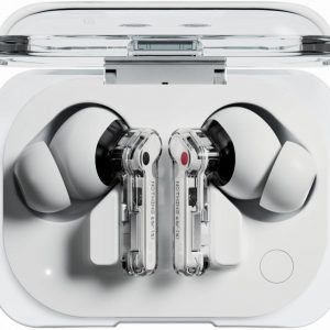 Nothing Ear a ecouteurs Bluetooth sans Fil avec Intégration de ChatGPT, Réduction Active du Bruit, Algorithme Bass Enhance et Jusqu’à 42,5 Heures d’écoute - Blanc