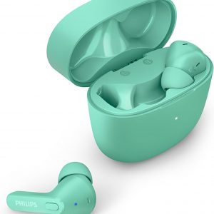 Philips TAT1209BK True Wireless in Ear Bluetooth Headphones - Small Buds. Great Value Natural Sound. Dynamic Bass, Pocket-Sized Charging Case, Clear Calls - Black