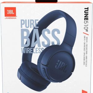 JBL TUNE 510BT – Casque supra-auriculaire sans fil – Equipé de la technologie Bluetooth – Connection multi-points – Léger, confortable et pliable – Jusqu’à 40 hrs d’écoute – Bleu