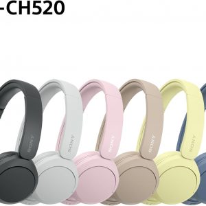 Sony WH-CH520 - Casque Bluetooth sans Fil, Multipoint, Micro intégré - jusqu&amp;apos;à 50 Heures d&amp;apos;autonomie et Charge Rapide - Noir