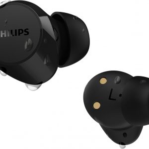 Philips TAT1209BK True Wireless in Ear Bluetooth Headphones - Small Buds. Great Value Natural Sound. Dynamic Bass, Pocket-Sized Charging Case, Clear Calls - Black
