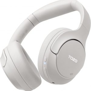 TOZO HT2 Casque Bluetooth sans Fil Ecouteurs Bluetooth 5.3 avec ANC Hybride Hi-Res Audio et ORIGX Acoustique 40mm Contrôleur EQ Ajustement 60H d&amp;apos;Autonomie 3.5mm AUX Audio Câble et USB Type C Noir