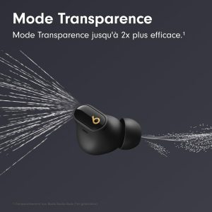 Beats Studio Buds + | Écouteurs Totalement sans Fil avec réduction du Bruit, Compatibilité améliorée avec Apple et Android, Micro intégré, Écouteurs Bluetooth Audio Spatial – Noir/Or